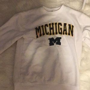 Hello! i am selling this michigan sweater it is very comfortable. (no hood